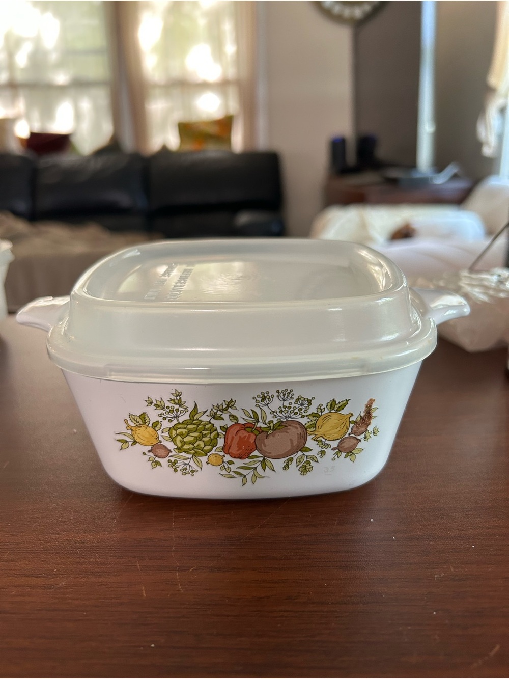 Vintage corning ware mini casserole that holds 2 3/4 cups perfect for leftovers